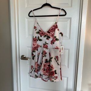 Floral romper.